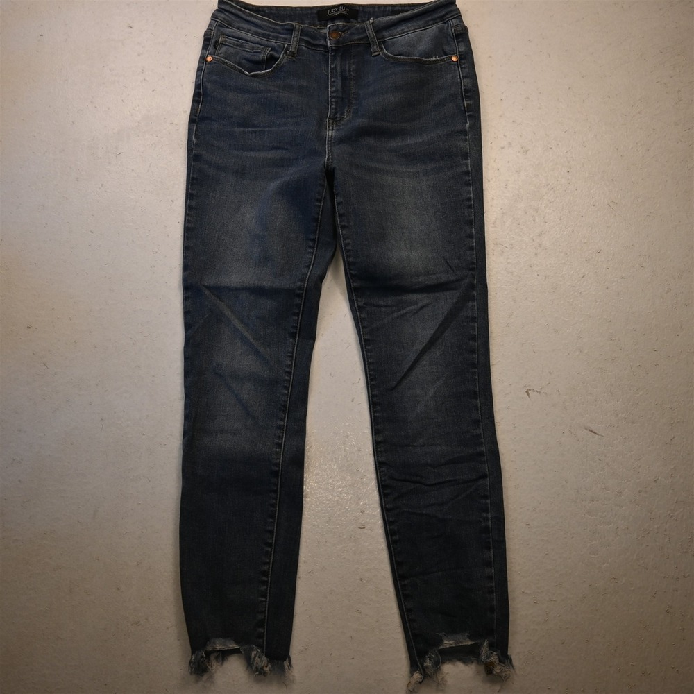Judy Blue 11 Mid Rise Skinny Fit Medium Stretch Denim Womens Jeans